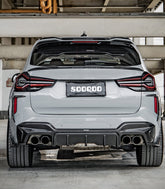 BMW X3M F97 (Fits Both Pre-LCI & LCI) 2019-ON & X3 M340i s/x Drive 30i G01 (Fits Both Pre-LCI & LCI) 2019-ON with Aftermarket Parts - Rear Lip Spoiler?Carbon Fiber from SOOQOO USA